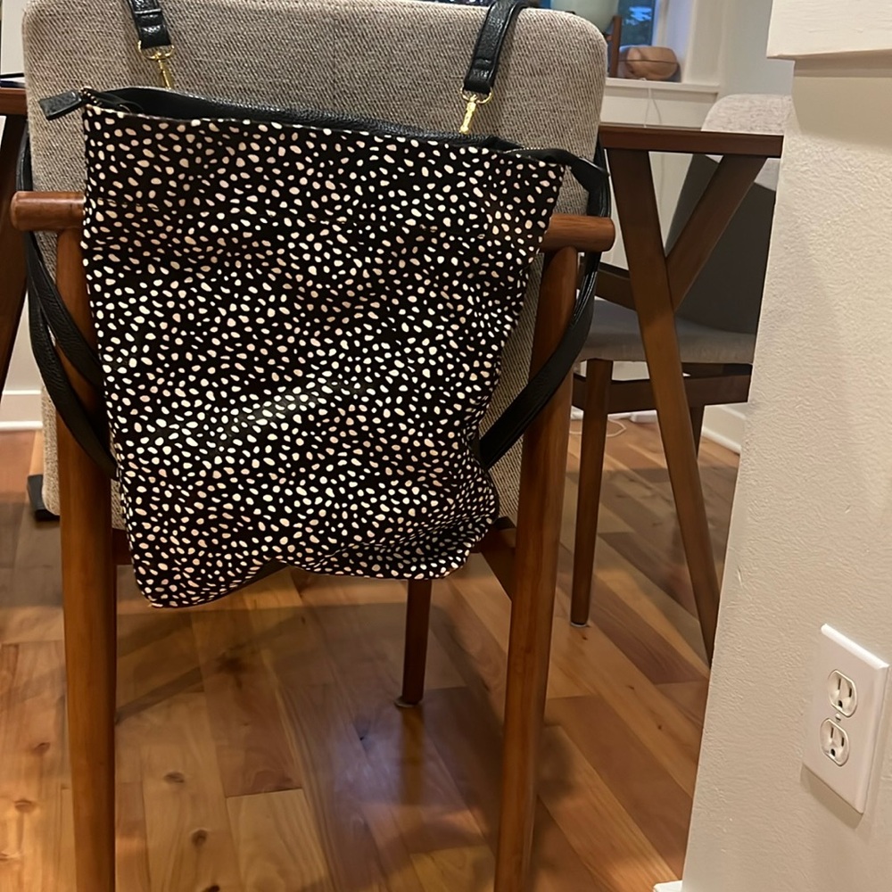 Anthropologie Leather Calf Skin Backpack